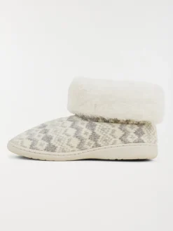 Chaussons bottes grises femme (36-41)