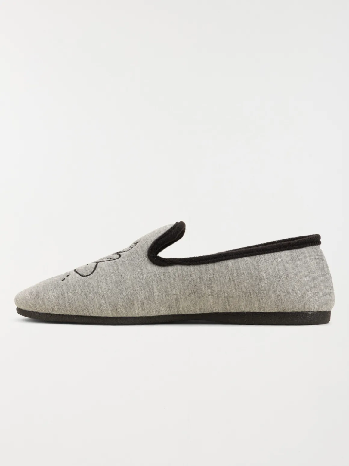 Chaussons brodés fleurs femme (36-41)