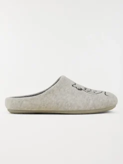 Chaussons chat brodé femme (36-41)