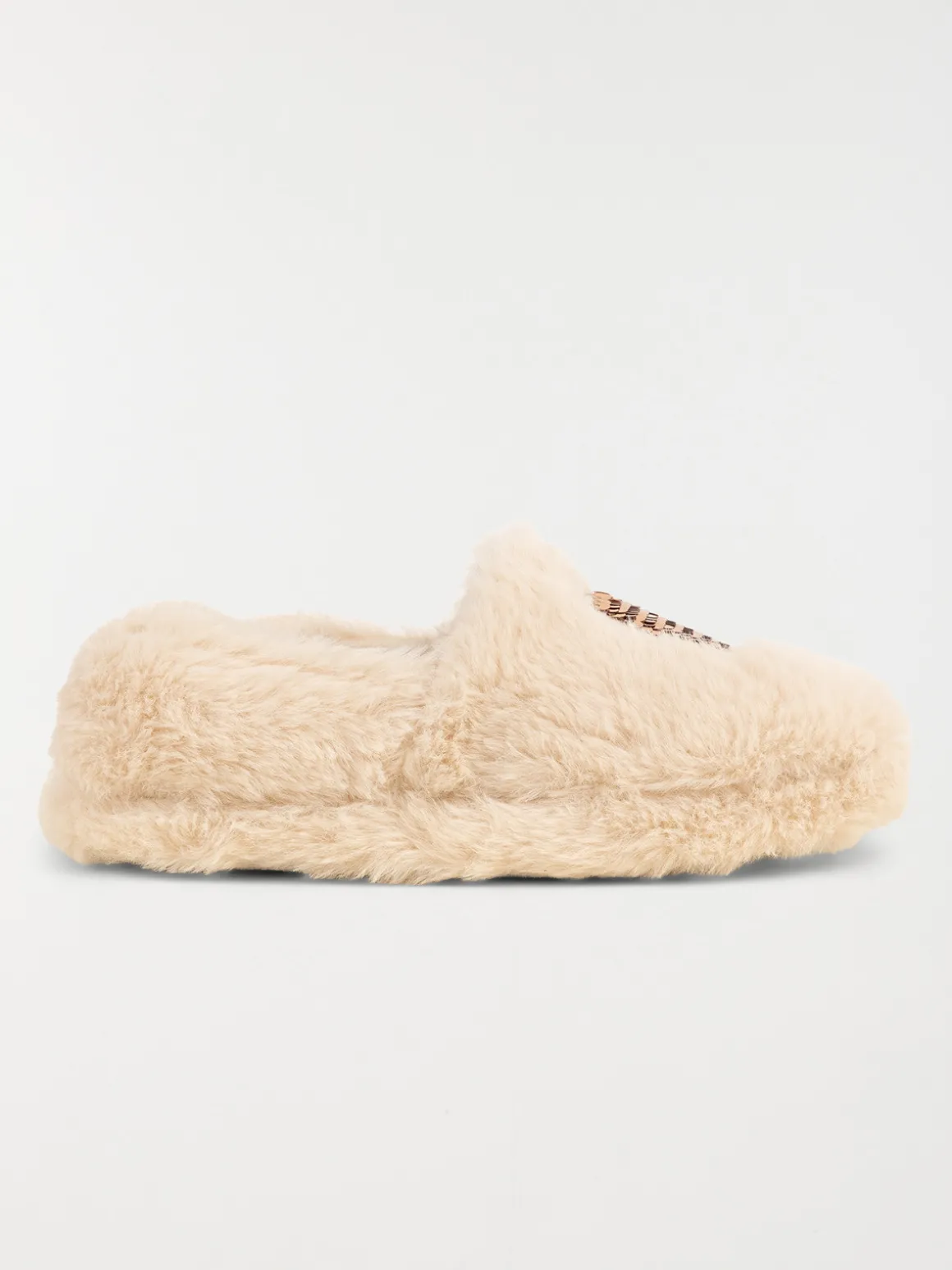 Chaussons coeur fille beige (31-35)