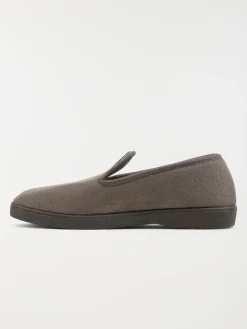 Chaussons coloris gris homme (40-45)