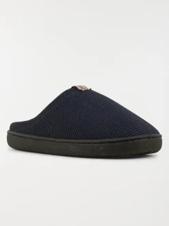 Chaussons coloris marine homme (40-46)