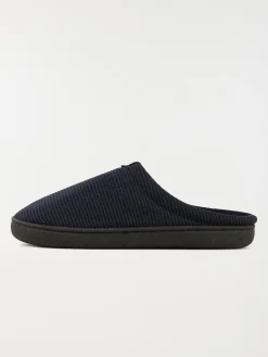 Chaussons coloris marine homme (40-46)