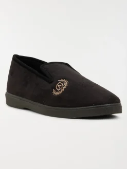 Chaussons coloris noir homme (40-45)