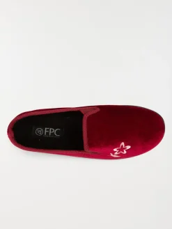 Chaussons femme broderies fleurs (36-41)