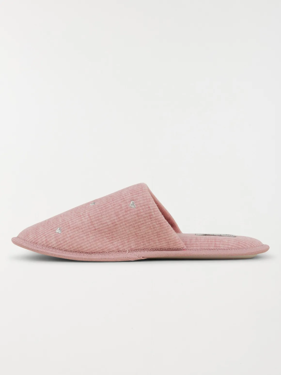 Chaussons femme coeurs brodés (36-41)