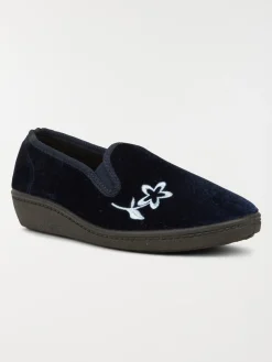 Chaussons femme coloris navy (36-41)