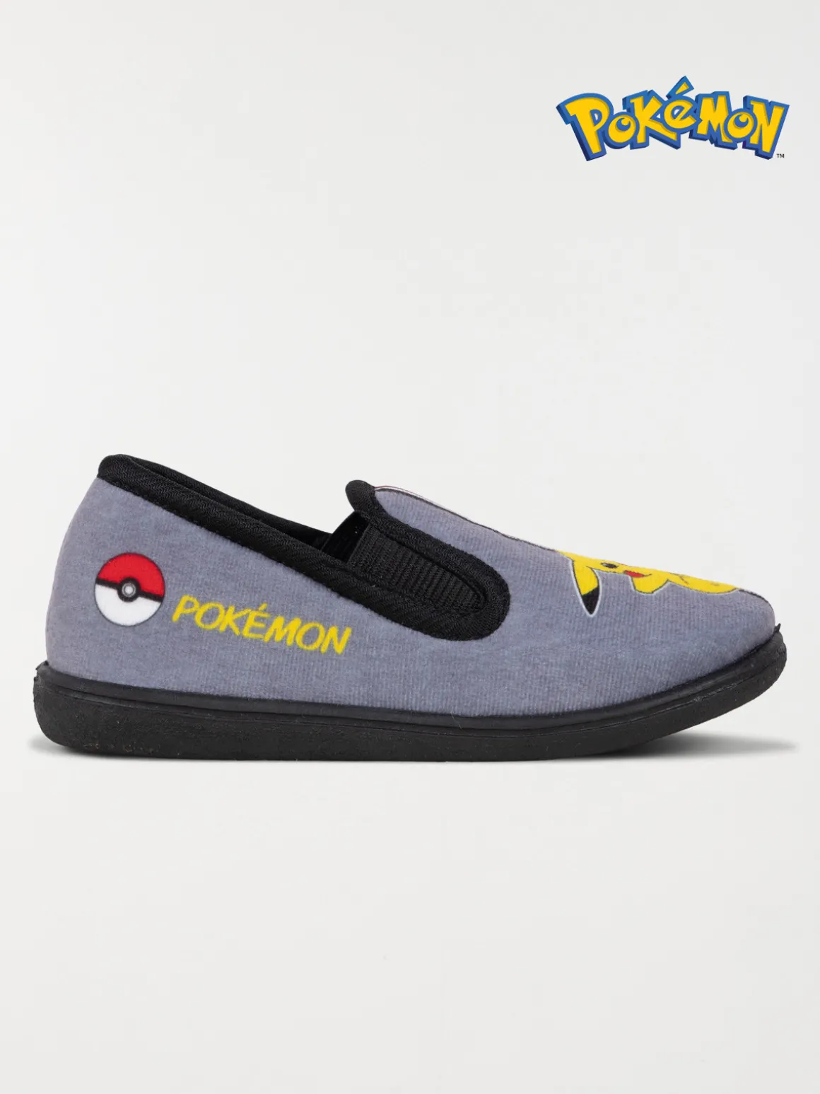 Chaussons garçon gris Pikachu (24-30)