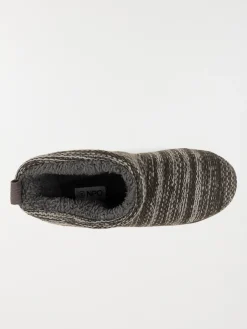 Chaussons gris à carreaux homme (40-45)