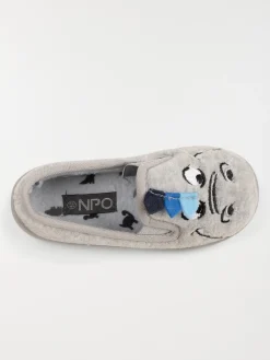 Chaussons gris dinosaure garçon (24-30)