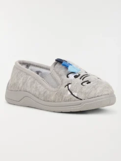 Chaussons gris dinosaure garçon (24-30)