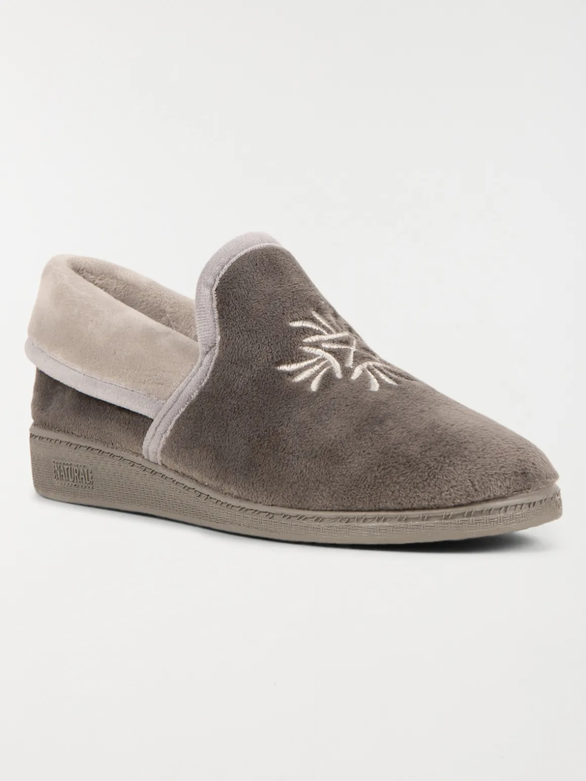 Chaussons gris femme (36-41)