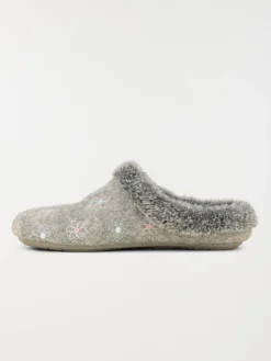 Chaussons gris femme (36-41)