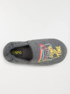 Chaussons gris jeu vidéo garçon (32-39)
