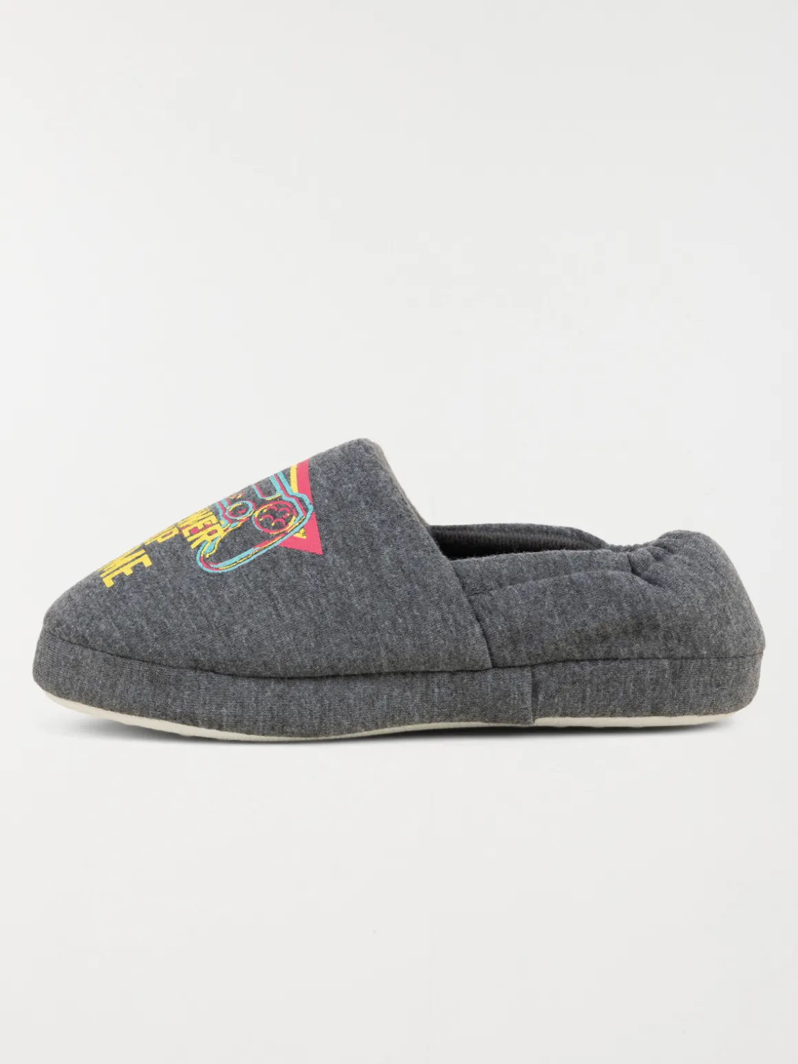 Chaussons gris jeu vidéo garçon (32-39)
