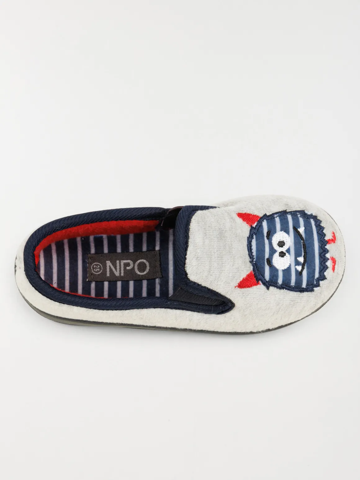 Chaussons gris monstre garçon (24-30)