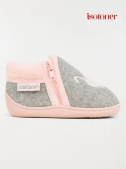 Chaussons Isotoner chat fille (20-25)