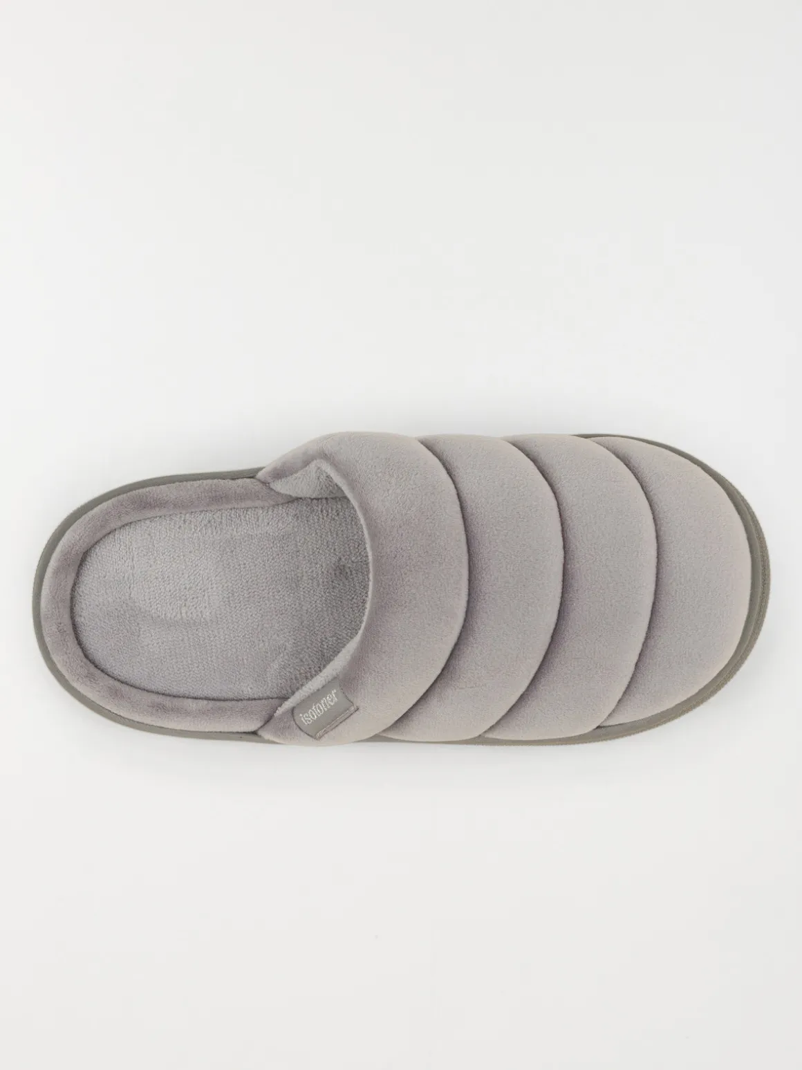 Chaussons Isotoner gris femme (36-41)
