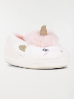 Chaussons licorne blanc fille (24-30)