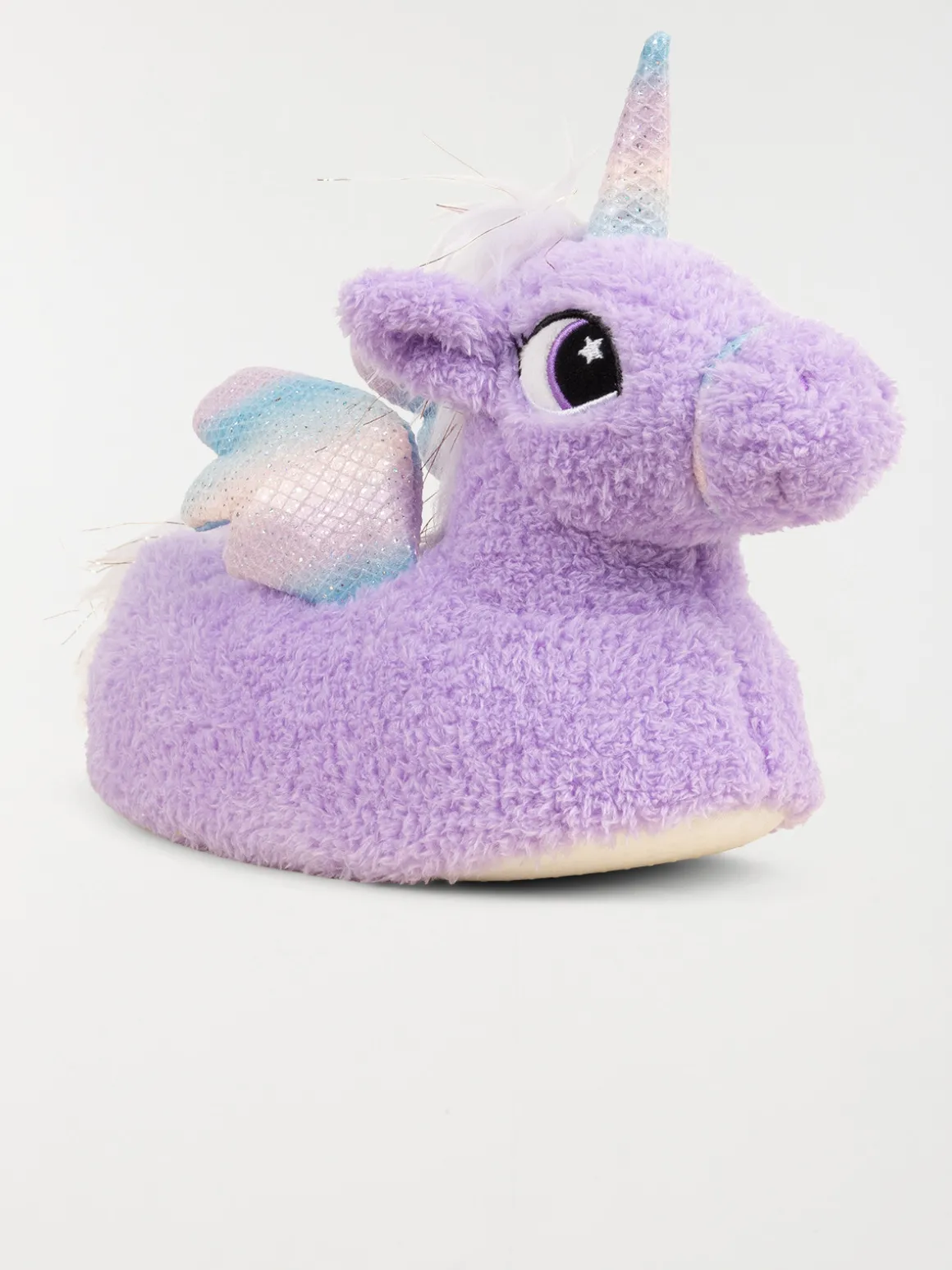 Chaussons licorne lilas fille (32-35)