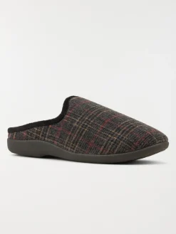 Chaussons marrons carreaux homme (41-46)