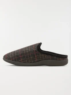 Chaussons marrons carreaux homme (41-46)