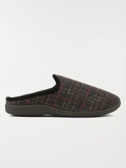 Chaussons marrons carreaux homme (41-46)