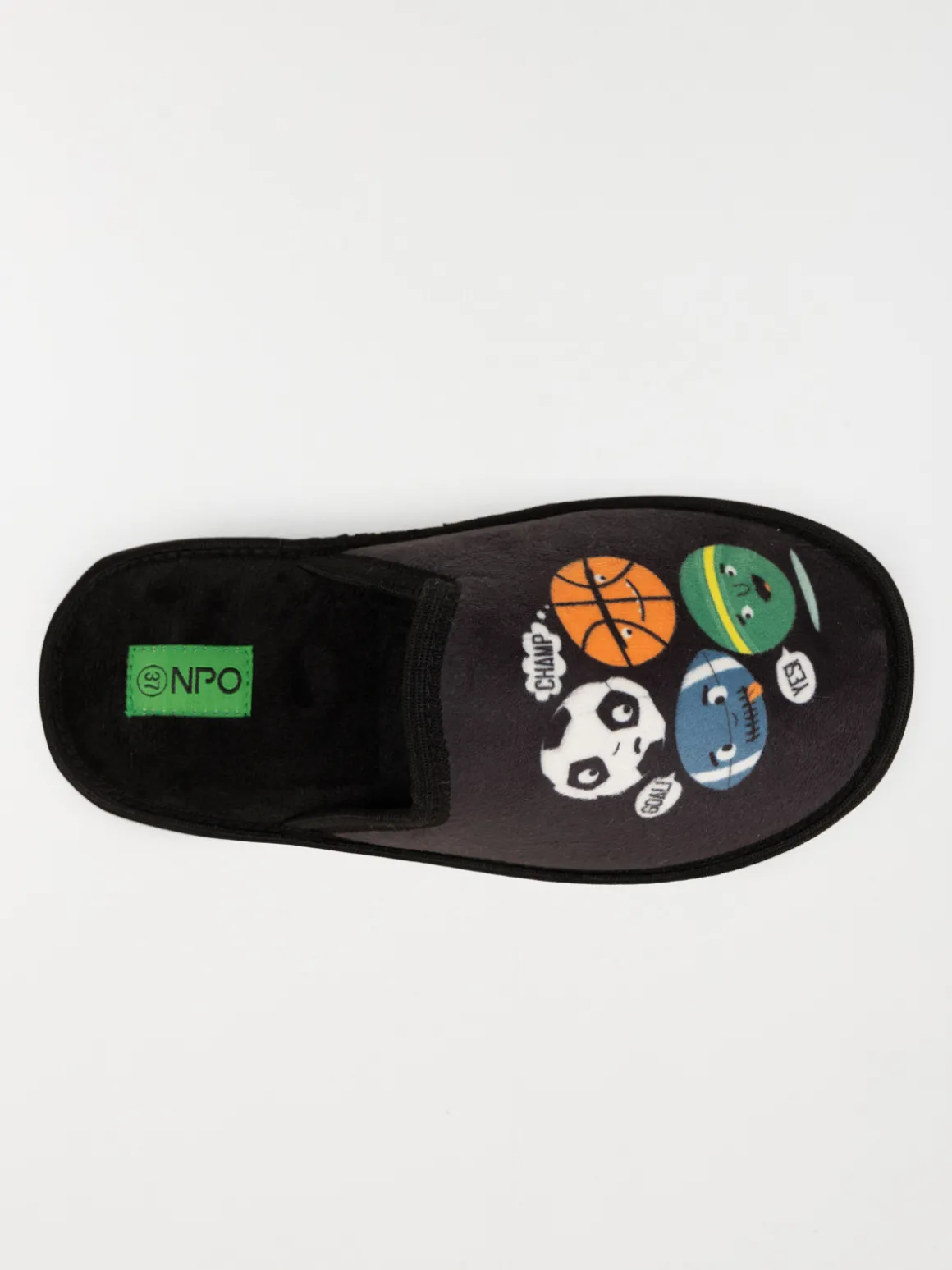 Chaussons mules ballons garçon (32-38)