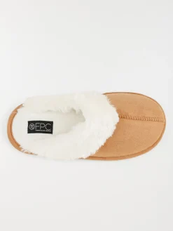 Chaussons mules camel femme (36-41)