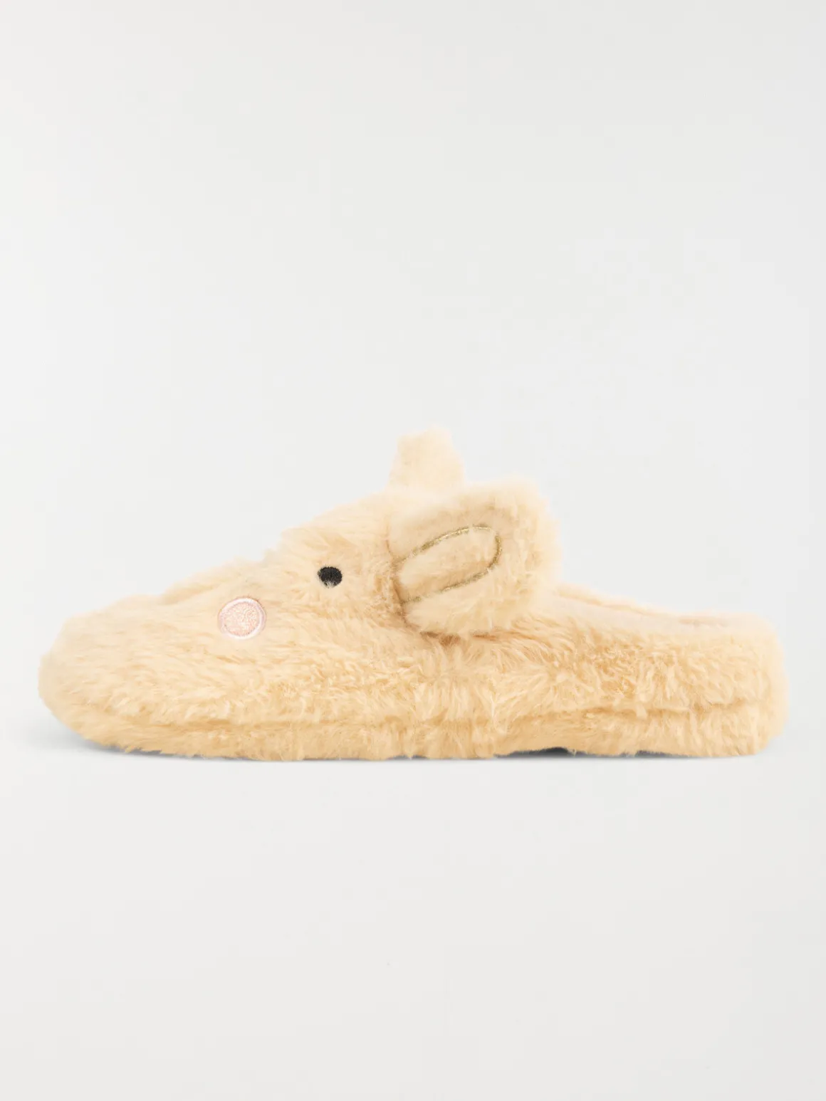 Chaussons mules femme beige (36-41)