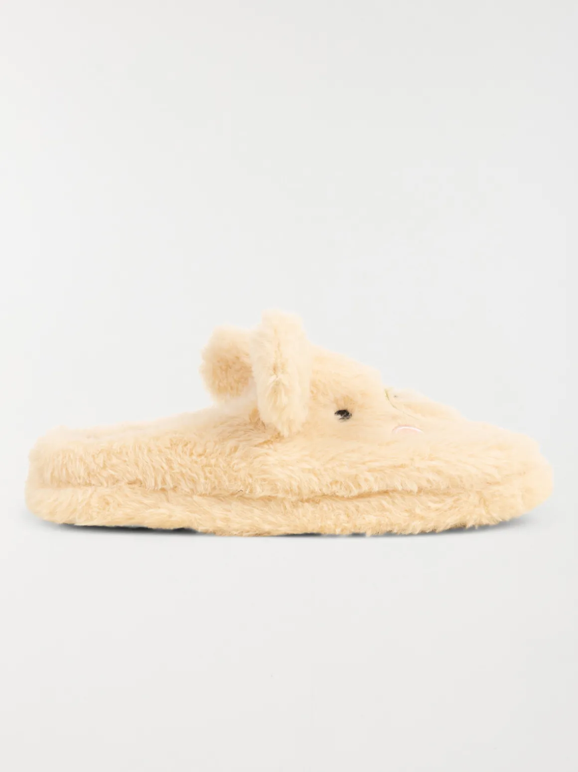 Chaussons mules femme beige (36-41)