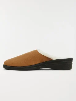 Chaussons mules femme camel (36-41)