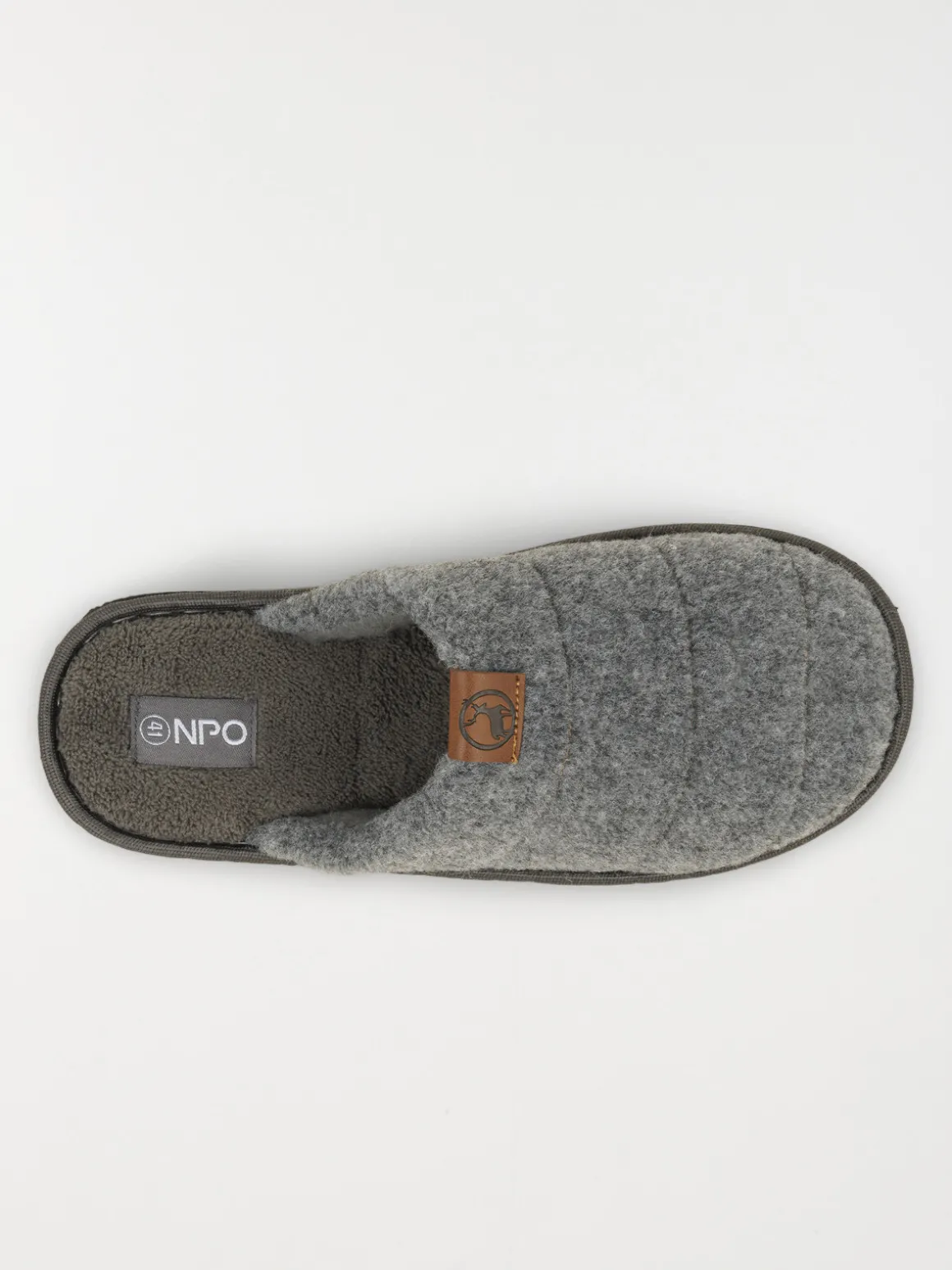 Chaussons mules gris homme (41-46)