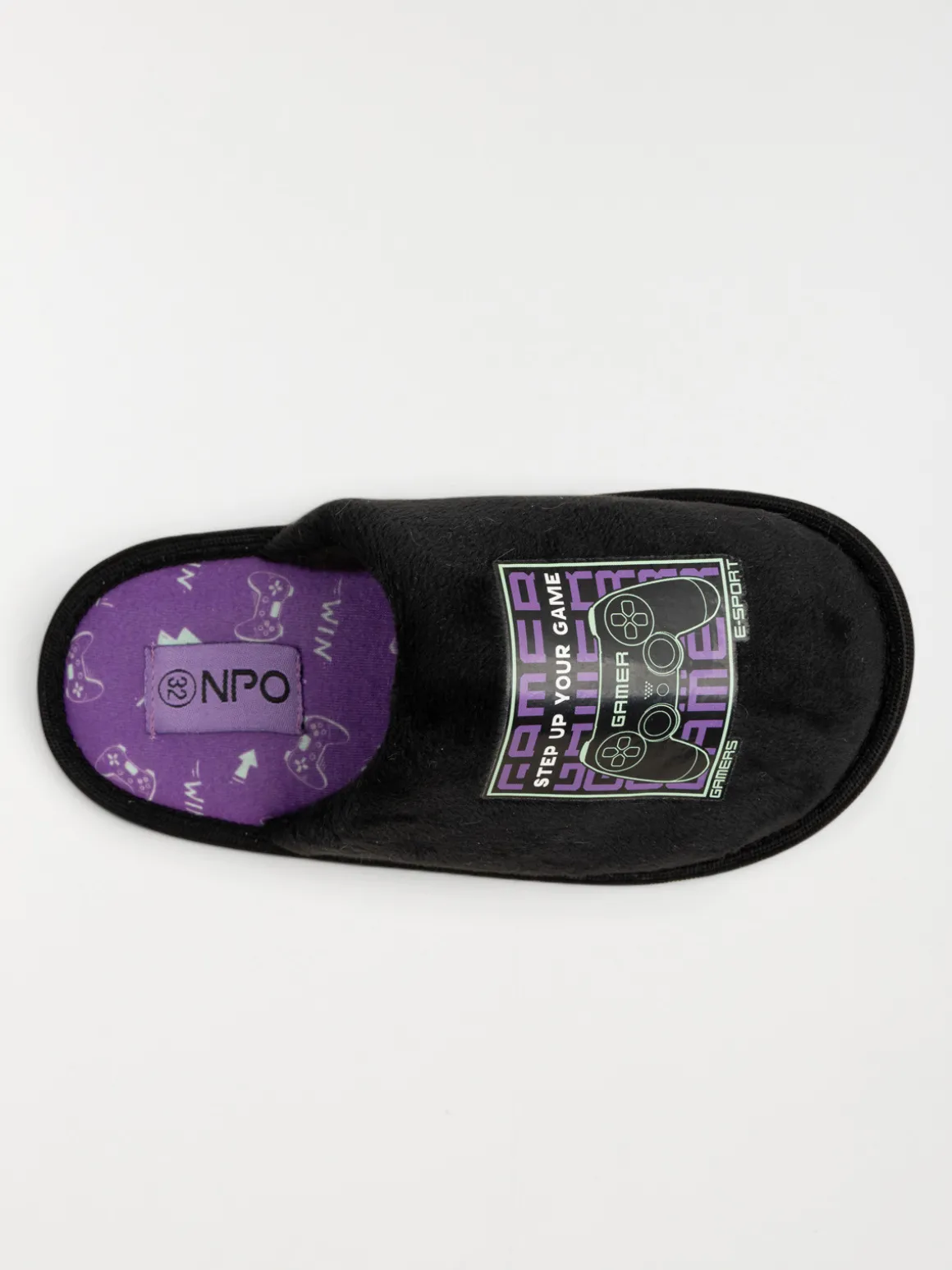 Chaussons mules jeu vidéo garçon (32-39)
