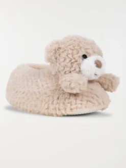 Chaussons peluche ourson fille (32-35)