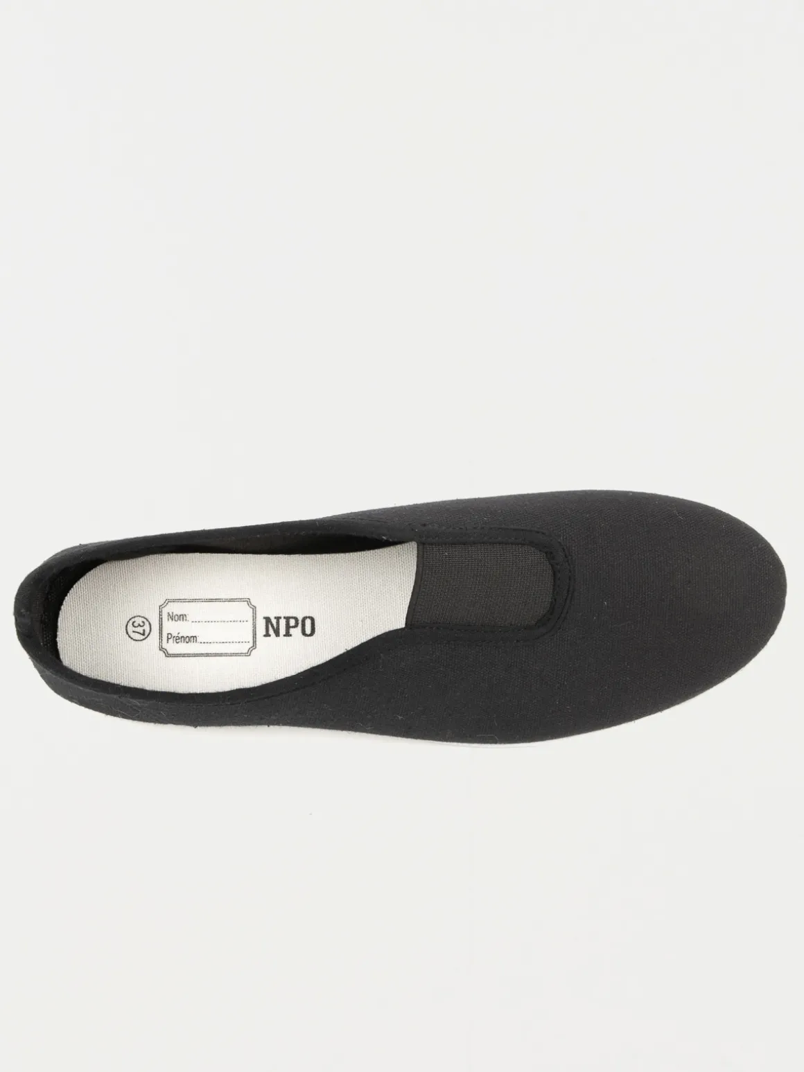 Chaussons pour la gym noir (36-41)