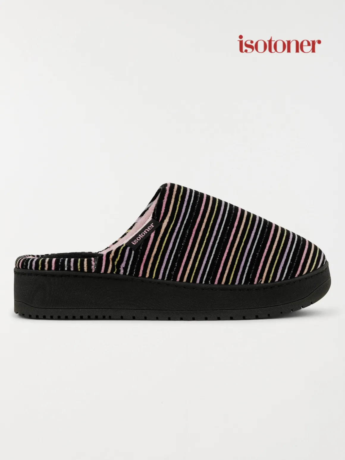 Chaussons rayé Isotoner femme (36-41)