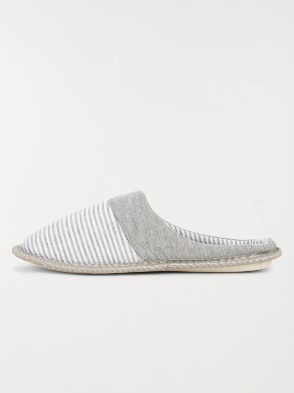 Chaussons rayés et boutons femme (37-42)