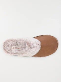 Chaussons revers fourrés femme (36-41)