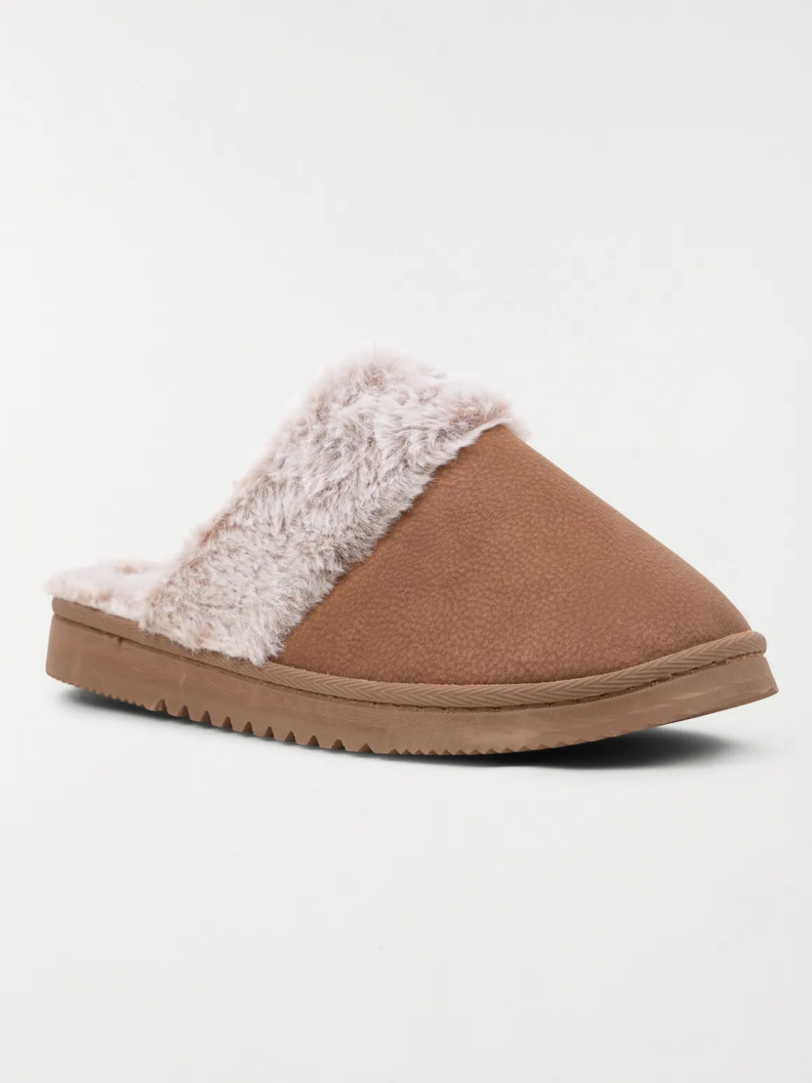 Chaussons revers fourrés femme (36-41)