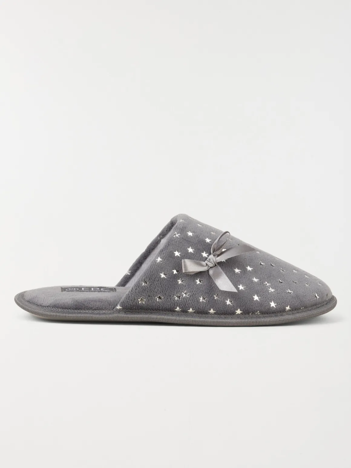 Chaussons étoiles argentés femme (36-41)