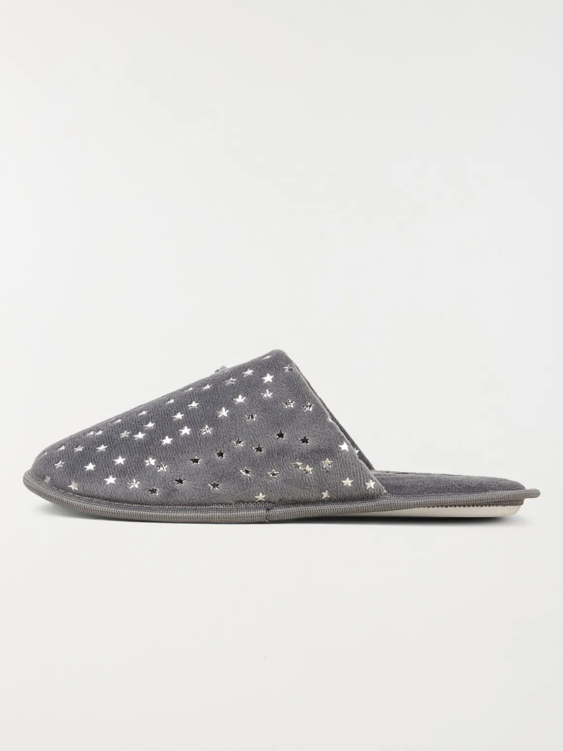 Chaussons étoiles argentés femme (36-41)