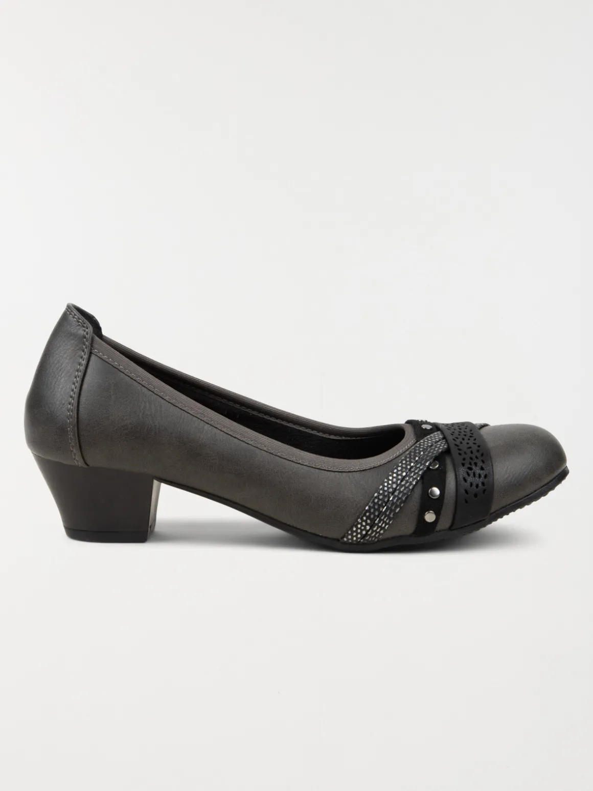 Chaussure à talon taupe brides (36-41)