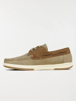 Chaussure bateau bicolore homme (40-45)