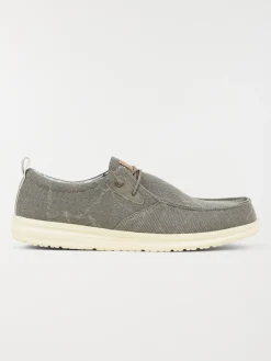 Chaussure bateau homme en toile (40-45)