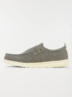 Chaussure bateau homme en toile (40-45)