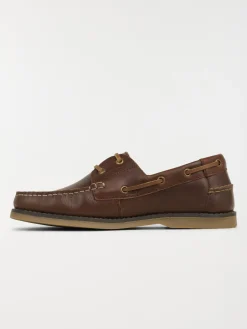 Chaussure bateau homme marron (40-45)