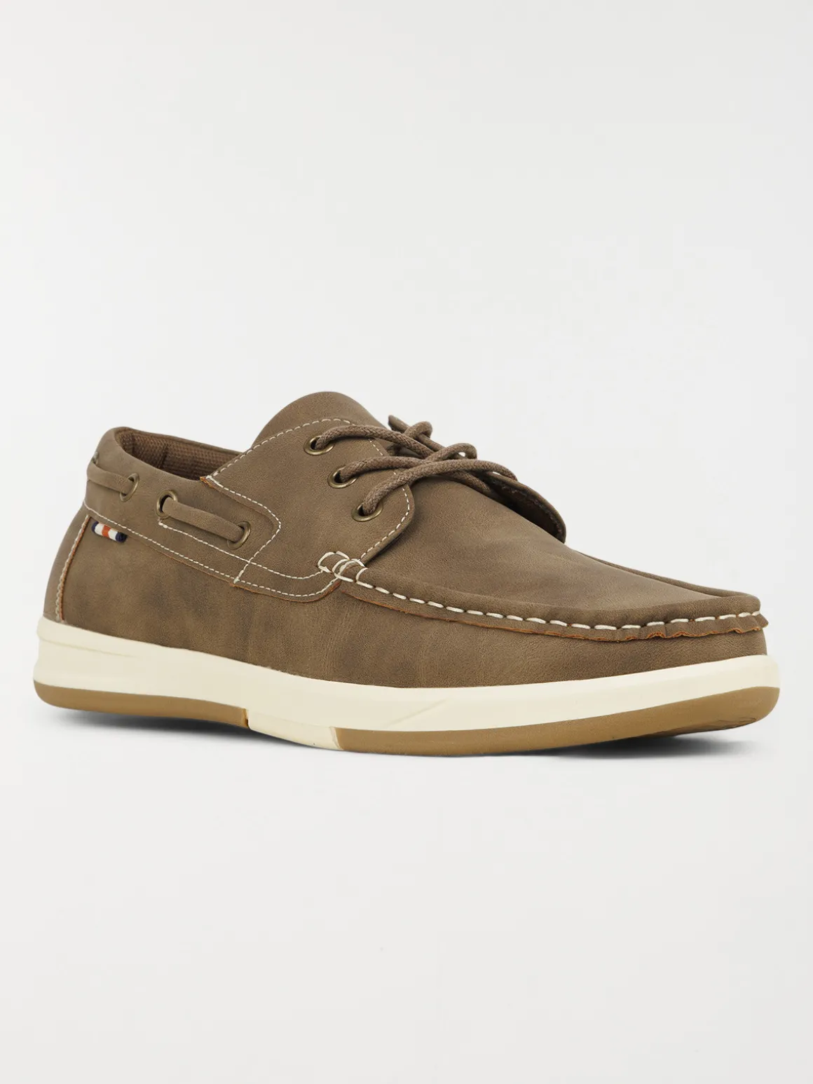 Chaussure bateau homme taupe (40-45)