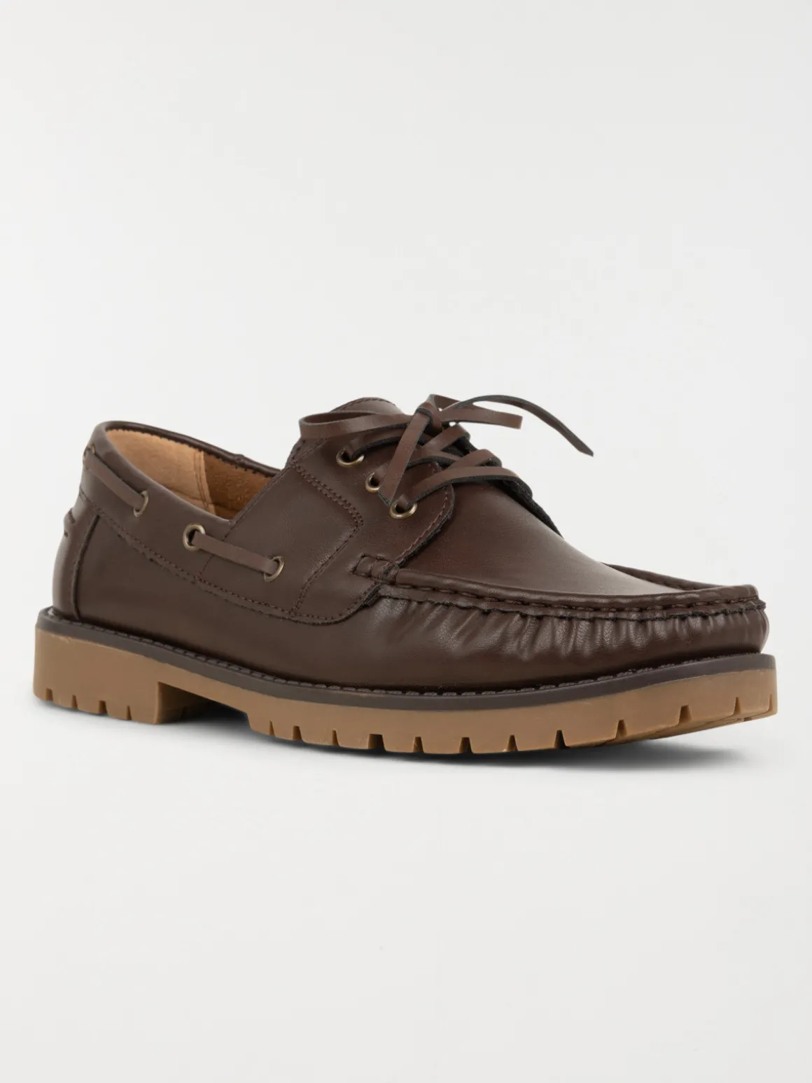 Chaussure bateau marron homme (40-45)