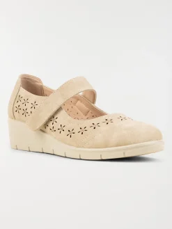 Chaussure confort beige femme (36-41)